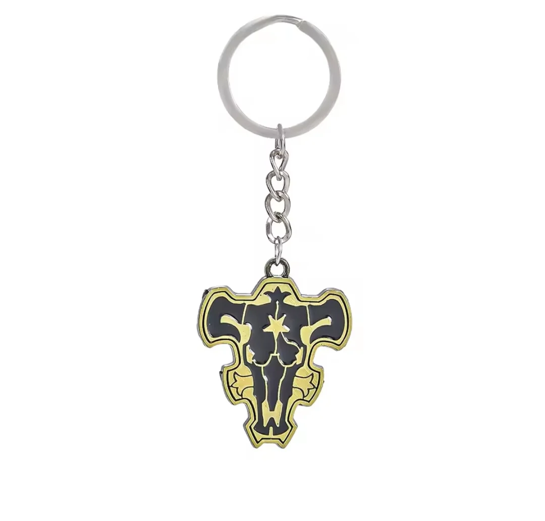 Black Clover Keychain Métallique